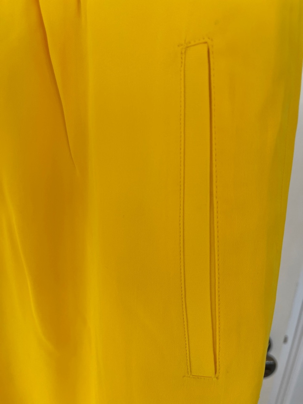 Yellow Wide-Leg Drawstring Pants - Picture 3 of 3
